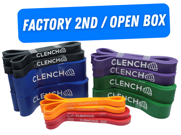 Blemish / Open Box - 41- Inch Loop Resistance Bands Clench Fitness Select Your Band: ORANGE - (5-15 lb)