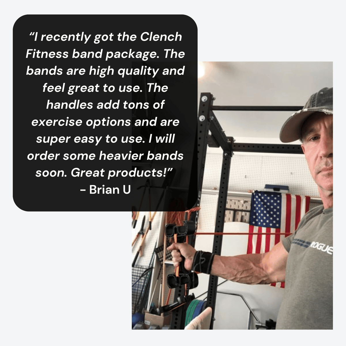 41- Inch Loop Resistance Bands Clench Fitness Select Your Band: ORANGE - (5-15 lb)