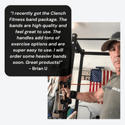 41- Inch Loop Resistance Bands Clench Fitness Select Your Band: ORANGE - (5-15 lb)