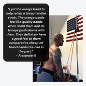 41- Inch Loop Resistance Bands Clench Fitness Select Your Band: ORANGE - (5-15 lb)