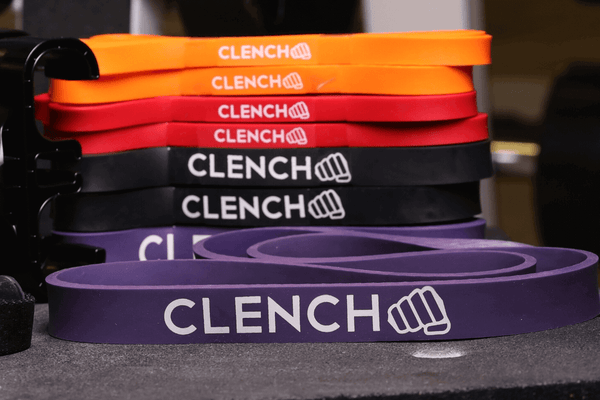 A professional workout setup, featuring various resistance bands for diverse exercises