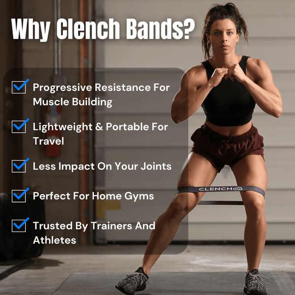 41- Inch Loop Resistance Bands Clench Fitness Select Your Band: ORANGE - (5-15 lb)