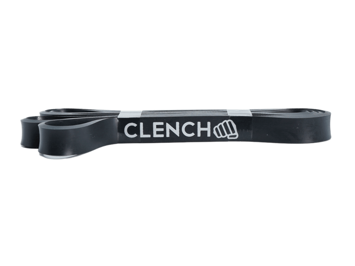 Blemish / Open Box - 41- Inch Loop Resistance Bands Clench Fitness Select Your Band: BLACK - (35-75 lb)