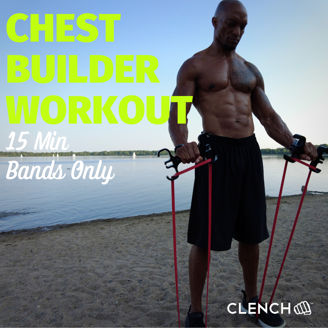 At Home Resistance Band Chest Workout