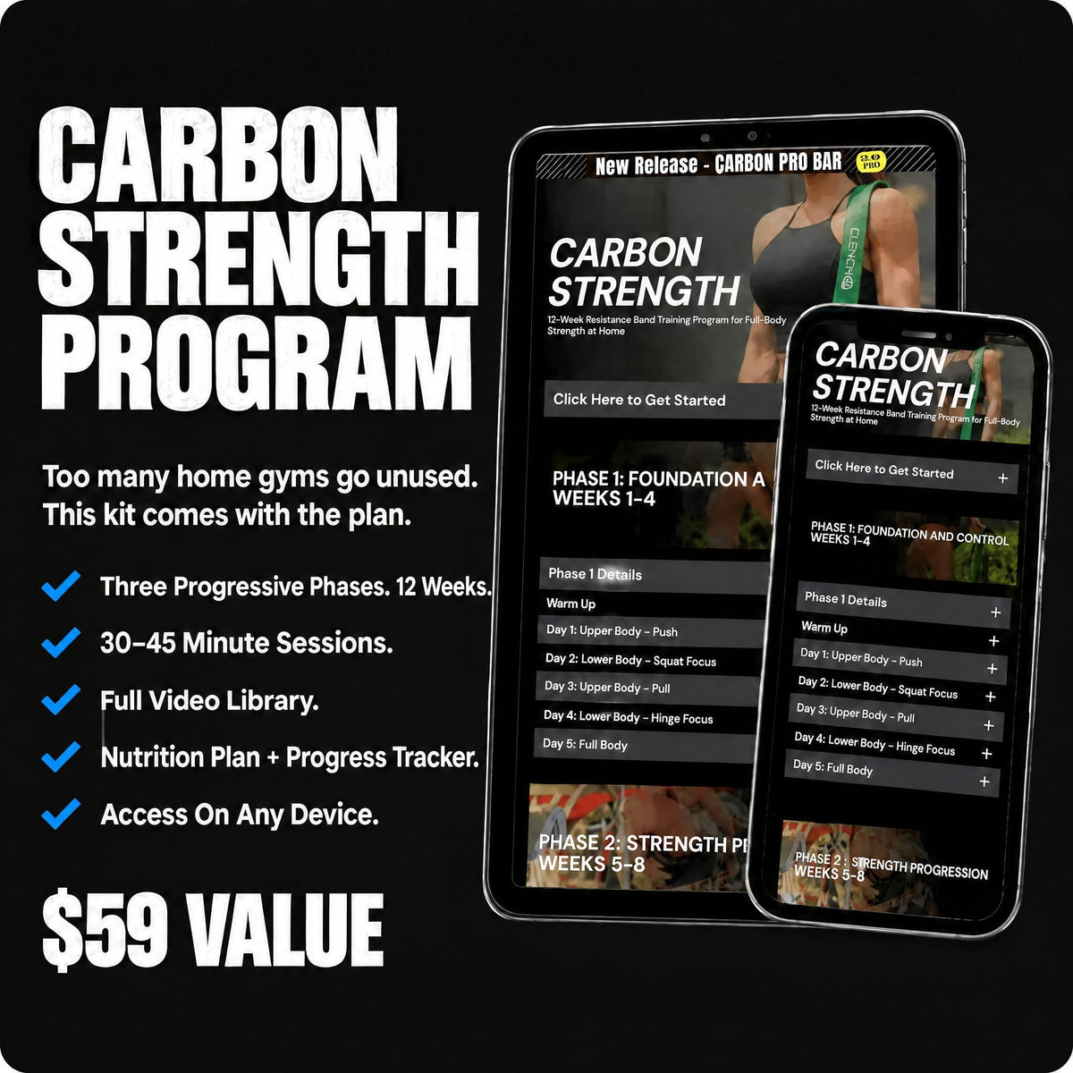 Carbon Strength Program, included free with the Carbon Pro Kit, $59 value