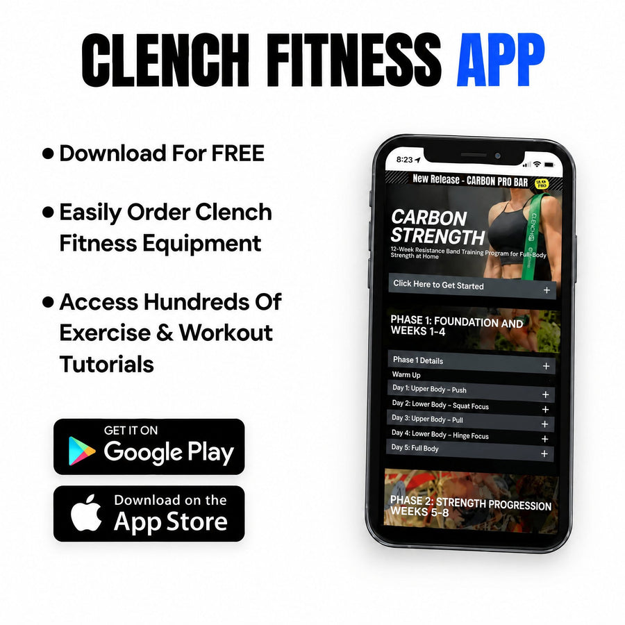 Clench Fitness app with exercise and workout videos