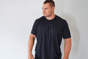 Clench Classic Tee Clench Fitness Color: Heather Black Size: L