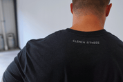 Clench Elite Tee Clench Fitness Color: Heather Black Size: XS