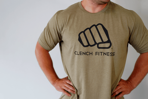 Clench Classic Tee Clench Fitness Color: Heather Black Size: XS