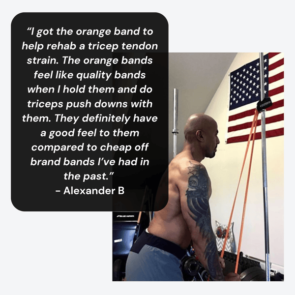 41- Inch Loop Resistance Bands Clench Fitness Select Your Band: ORANGE - (5-15 lb)