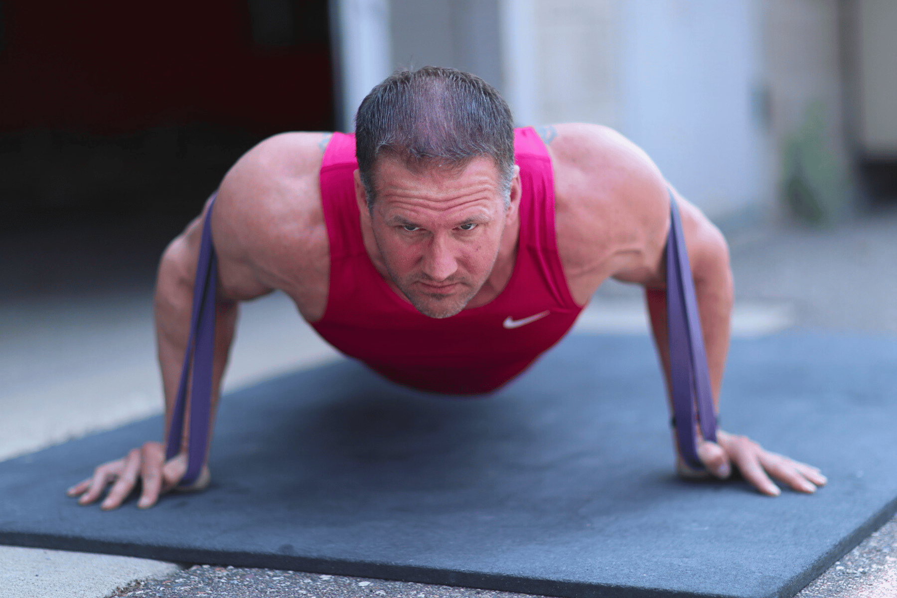 Clench Fitness resistance bands laid out