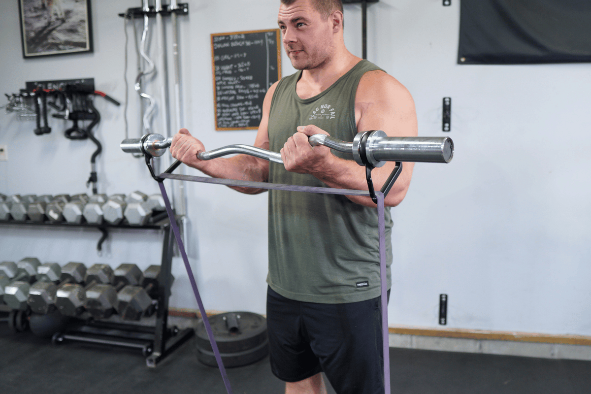 Barbell Resistance Band Hooks | Clench Fitness