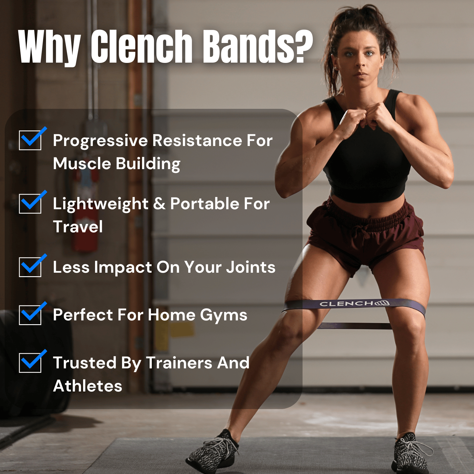 41- Inch Loop Resistance Bands Clench Fitness Select Your Band: ORANGE - (5-15 lb)