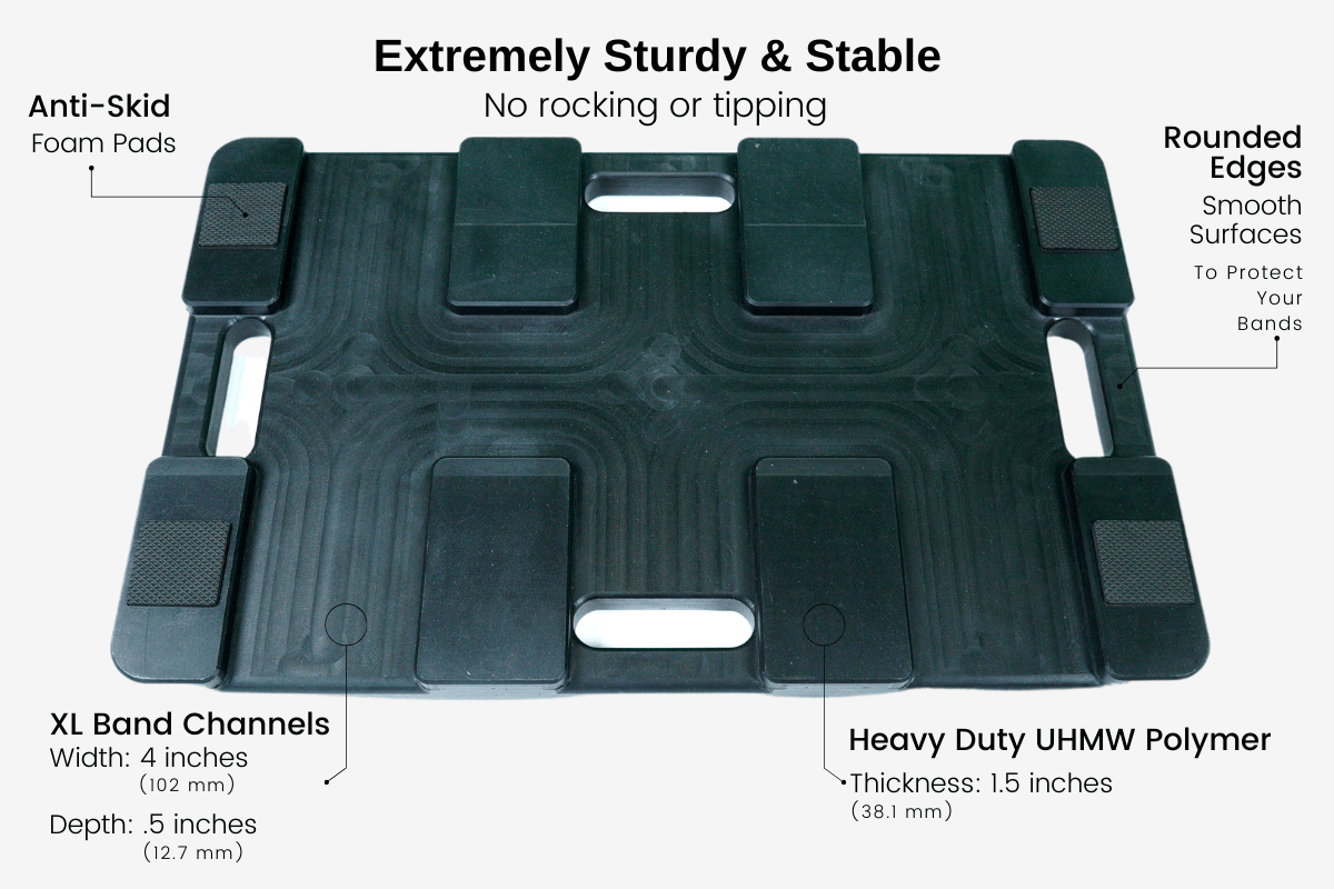 Resistance band floor board hotsell